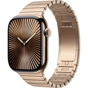 Apple Watch Series 10 GPS + Cellular 46mm Gold Titanium Case w. Link Bracelet M/L (Gold)