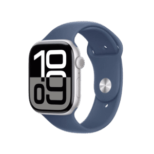 Apple Watch Series 10 GPS + Cellular 46mm Silver Alu. Case w. Sport Band - S/M (Denim)