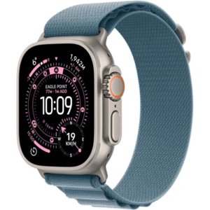 Apple Watch Ultra 3 GPS + Cellular 49mm Natural Tit. Case w. Alpine Loop - Large (Light Blue)