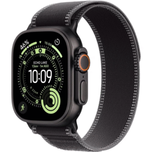 Apple Watch Ultra 3 GPS + Cellular 49mm Black Tit. Case w. Trail Loop - M/L (Black/Charcoal)